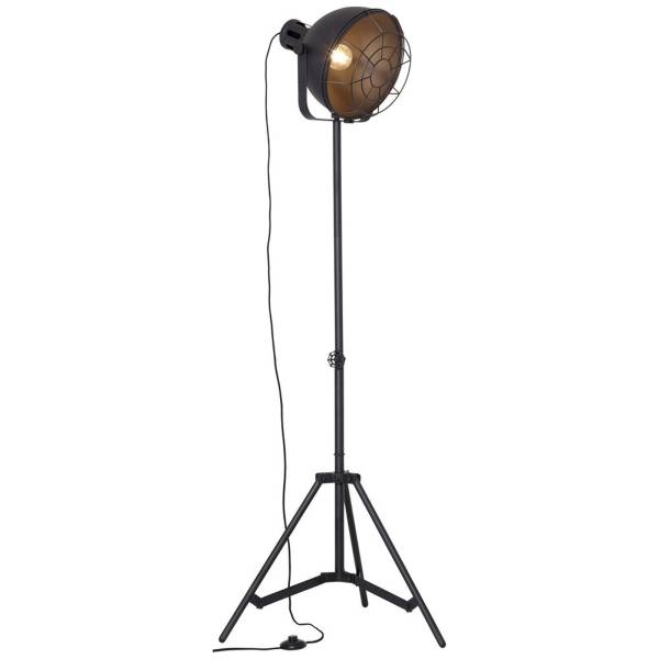 Stehleuchte 166.5 x 39 cm Schwarz Metall Stehlampe Kegel Vintage Industrial Harmonisch Stehleuchte 166.5 x 39 cm Schwarz Metall Stehlampe Kegel Vintage Industrial Harmonisch