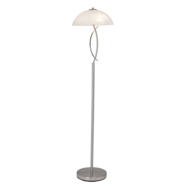 Stehleuchte 137 x 32 cm Metallic Glas Stehlampe Halbkugel Landhaus Harmonisch Stehleuchte 137 x 32 cm Metallic Glas Stehlampe Halbkugel Landhaus Harmonisch