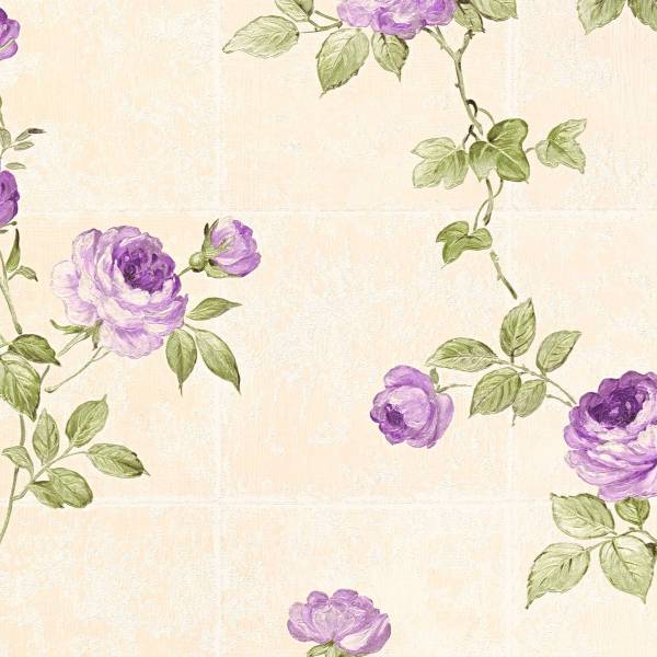 A.S. Creation | Château 5 | 345015 | Vliestapete | Blumenoptik | 0.53 x 10.05 m | Beige