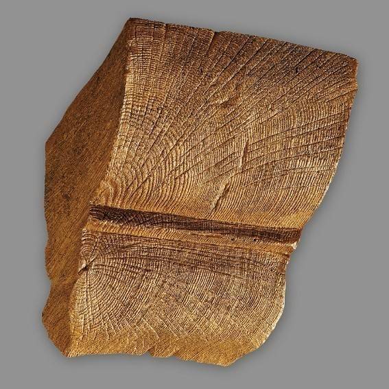 PROVISTON | Konsole | für PU-Balken | 20 x 13 cm | hochfestes Polyurethan | Eiche hell | hochfest PROVISTON | Konsole | für PU-Balken | 20 x 13 cm | hochfestes Polyurethan | Eiche hell | hochfest
