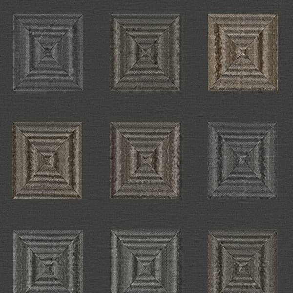A.S. Creation | Ethnic Origin | 371724 | Vliestapete | Vintage | 0.53 x 10.05 m | Schwarz