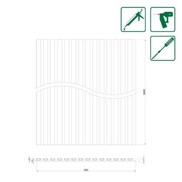 Outdoor Akustik Paneele 565 x 17 x 2400 mm Alu Feuchtraumpaneele Eiche Außenpaneele Lammellenoptik Outdoor Akustik Paneele 565 x 17 x 2400 mm Alu Feuchtraumpaneele Eiche Außenpaneele Lammellenoptik