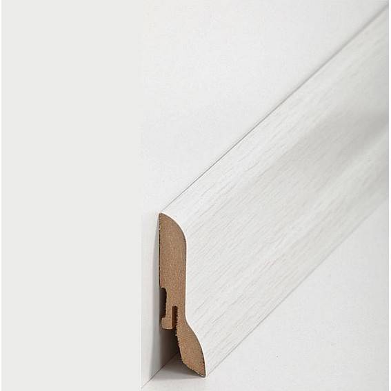Sockelleisten "München" - Weißeiche (MDF foliert - 722.667) Sockelleisten "München" - Weißeiche (MDF foliert - 722.667)