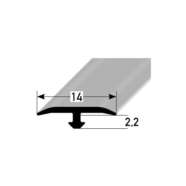 PROVISTON Bau- & Montageprofile 4 x 14 x 2700 mm T-Profil Aluminium Ungebohrt PROVISTON Bau- & Montageprofile 4 x 14 x 2700 mm T-Profil Aluminium Ungebohrt