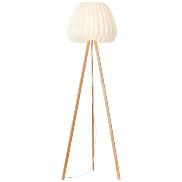 Stehleuchte 155 x 62 cm Braun Bambus Stehlampe Kegel Natürlich Boho Harmonisch Stehleuchte 155 x 62 cm Braun Bambus Stehlampe Kegel Natürlich Boho Harmonisch