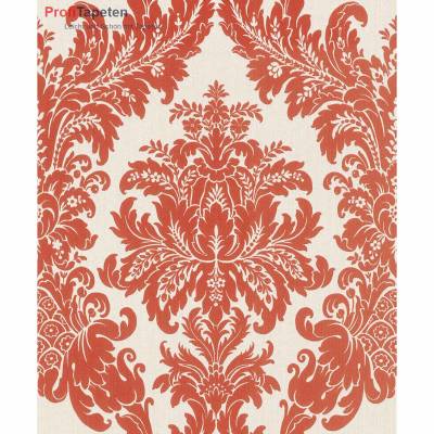 Rasch Textil Cassata | 077260 | Vliestapete Muster & Motive | 0.53 m x 10.05 m | Rot