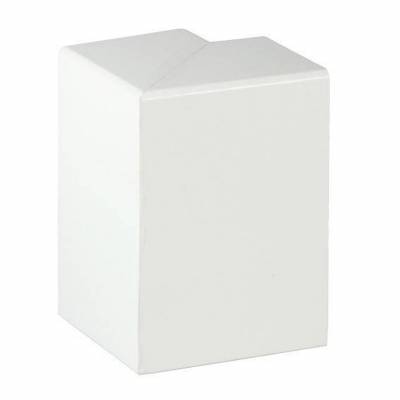 PROVISTON | Eckstück für Heizrohrabdeckleiste | weiß foliert | 41 x 91 x 91mm | Verkleidung
