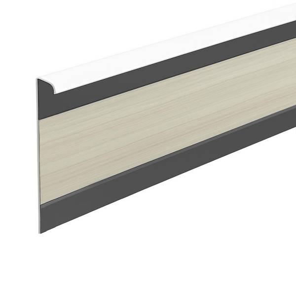Sockelleiste "Ancona" PVC Hartschaum 6 x 55 x 2500 mm Weiß moderne Fußleiste by PROVISTON Sockelleiste "Ancona" PVC Hartschaum 6 x 55 x 2500 mm Weiß moderne Fußleiste by PROVISTON