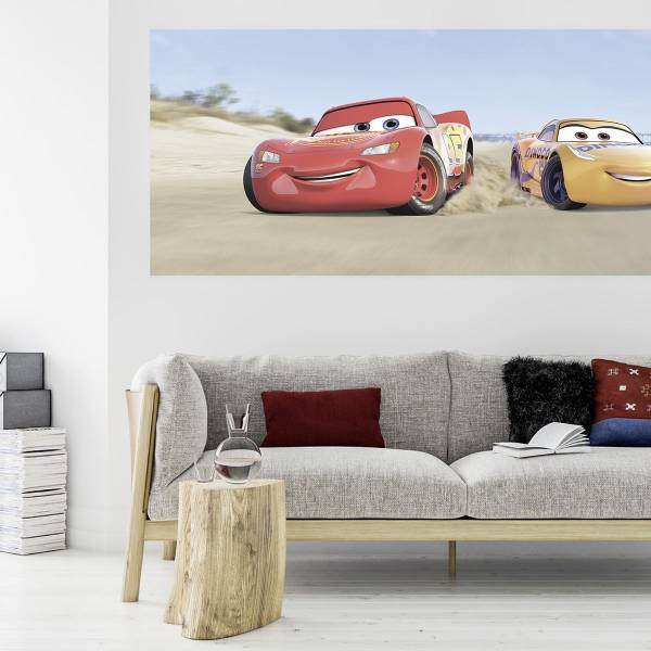 Komar Fototapete Disney Cars Beach 250 x 100 cm Vlies Lightning McQueen Cruz Ramirez Rennwagen Komar Fototapete Disney Cars Beach 250 x 100 cm Vlies Lightning McQueen Cruz Ramirez Rennwagen