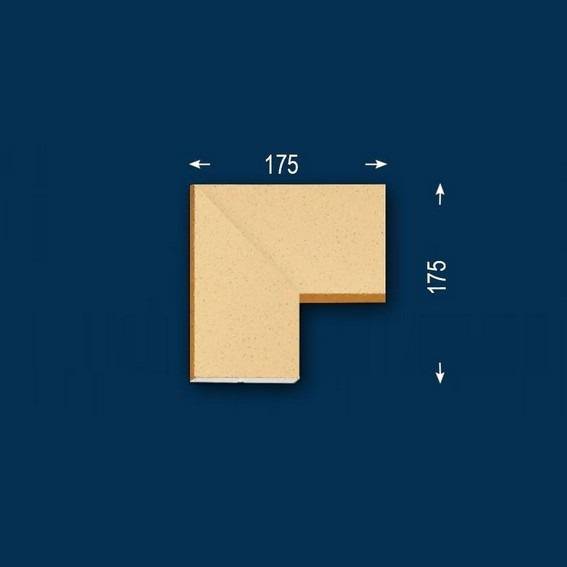 Wiesemann | Fassadenelement &quot;FP26-b&quot; | Eckstück | Fassadenstuck | Beschichtet