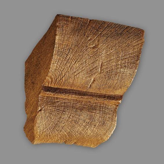 PROVISTON | Konsole | für PU-Balken | 9 x 6 cm | hochfestes Polyurethan | Eiche hell | hochfest PROVISTON | Konsole | für PU-Balken | 9 x 6 cm | hochfestes Polyurethan | Eiche hell | hochfest