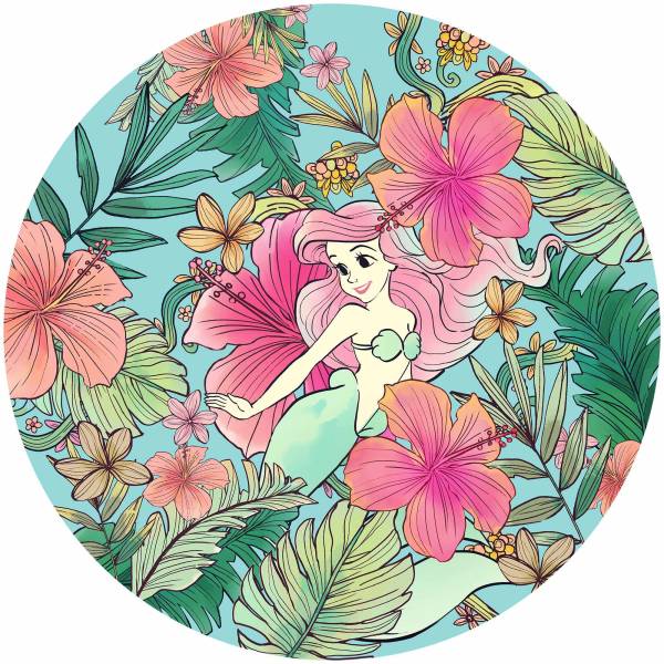 Komar Fototapete Disney Dot Arielle Ocean Flowers 125 x 125 cm Wandtattoo Vlies Selbstklebend Komar Fototapete Disney Dot Arielle Ocean Flowers 125 x 125 cm Wandtattoo Vlies Selbstklebend