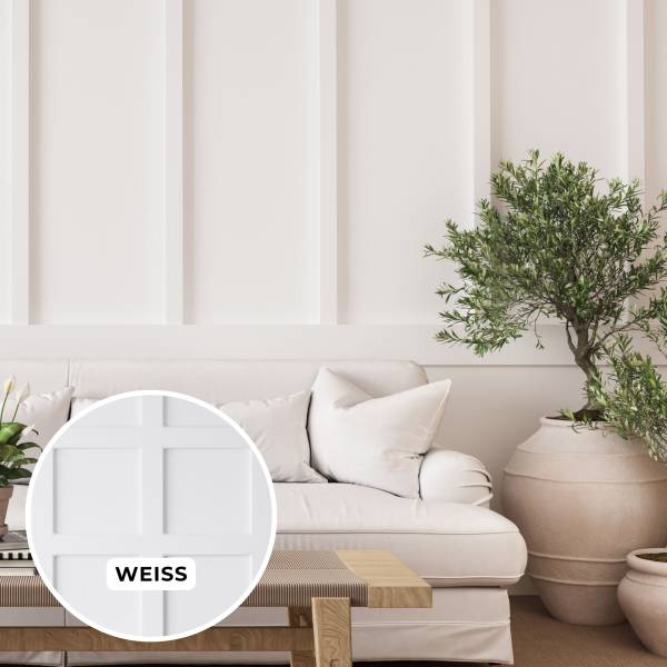 Holzleisten 6er Set 8.5 x 62.5 x 1180 mm MDF Weiß foliert Wandleisten Holz überstreichbar | Neuhofer Holzleisten 6er Set 8.5 x 62.5 x 1180 mm MDF Weiß foliert Wandleisten Holz überstreichbar | Neuhofer