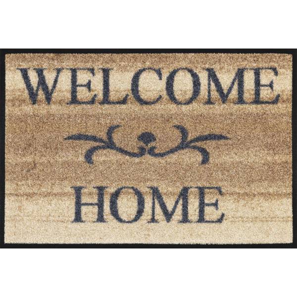 Fussmatte Welcome Home beige Schmutzfangmatte waschbar versch. Größen wash+dry Design Fussmatte Welcome Home beige Schmutzfangmatte waschbar versch. Größen wash+dry Design