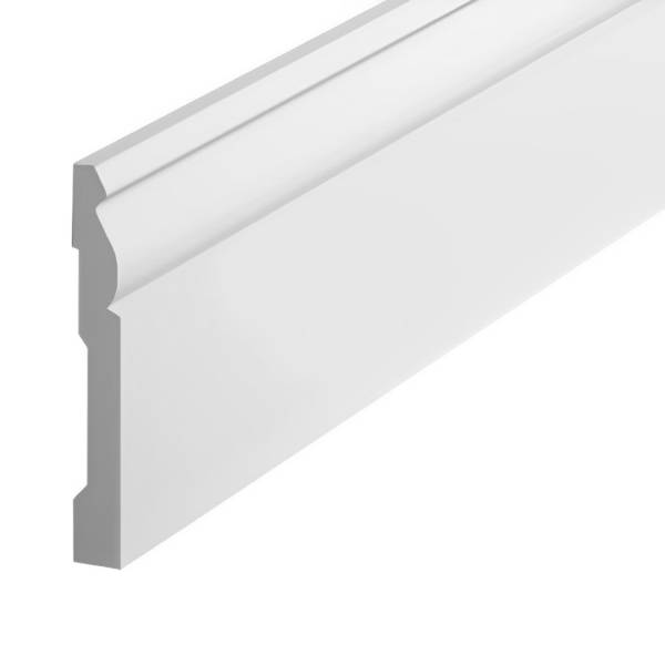 PROVISTON | Sockelleiste "NE094P" | 12 x 94 x 2000 mm | Satin Weiß | Fußleiste | Wohndekoration PROVISTON | Sockelleiste "NE094P" | 12 x 94 x 2000 mm | Satin Weiß | Fußleiste | Wohndekoration