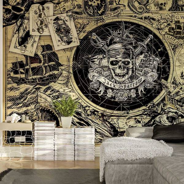 Komar Fototapete Disney Fluch der Karibik 250 x 400 cm Digitaldruck Vlies Piraten Captain Sparrow Komar Fototapete Disney Fluch der Karibik 250 x 400 cm Digitaldruck Vlies Piraten Captain Sparrow