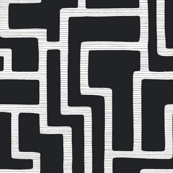 York Wallcoverings | Black and White | BW3831 | Sure Strip tapete | Geometrisch | 0.52 x 10 m York Wallcoverings | Black and White | BW3831 | Sure Strip tapete | Geometrisch | 0.52 x 10 m