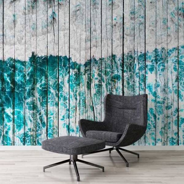 A.S. Creation | Atelier 47 | DD117345 | Fototapete | Vlies | 400 x 270 cm | Holz | Blau
