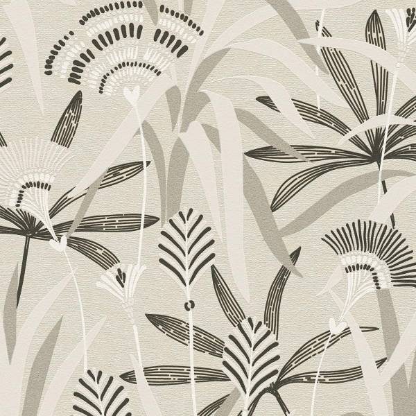 Vliestapete 399361 Schwarz Weiß Grau Blumen Floral French Affair A.S. Creation Vliestapete 399361 Schwarz Weiß Grau Blumen Floral French Affair A.S. Creation
