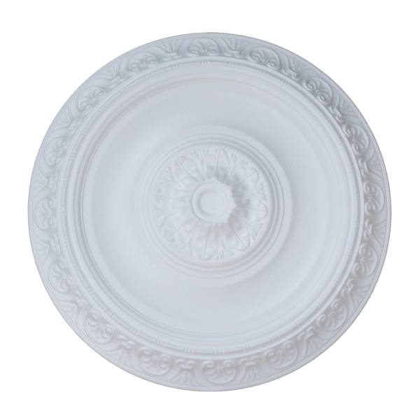 Marbet | Stuckrosette &quot;R20&quot; | Ø 40 cm | Styropor | weiß